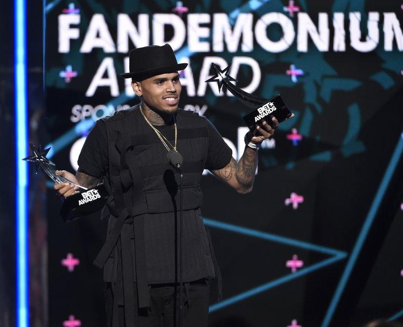 Chris Brown at the 2015 BET Awards