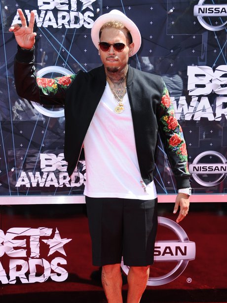 Chris Brown BET Awards 2015 Red Carpet