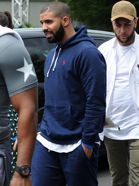 Drake attends Wimbledon Tennis Open
