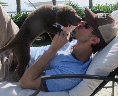 Enrique and his dog