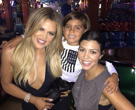 Khloe, Khourtney and Mason