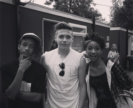 Brooklyn Beckham with Jayden and Willow Smith