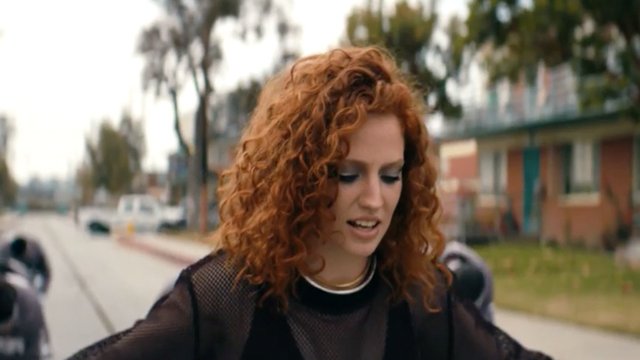 Jess Glynne in a still from her new video. 