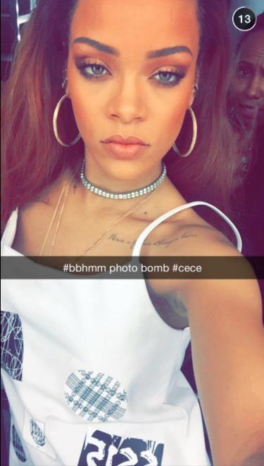 Rihanna Snapchat