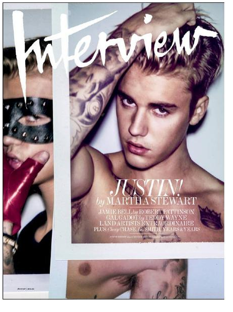 Justin Bieber Interview Magazine 2015