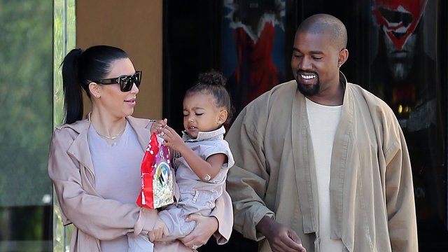 Kim Kardashian, Kanye West and North West
