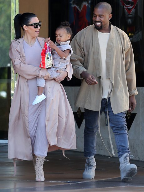 Kim Kardashian, Kanye West and North West