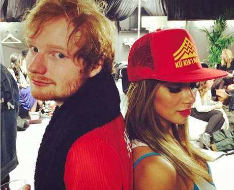 Nicole Scherzinger with Ed Sheeran on Instagram
