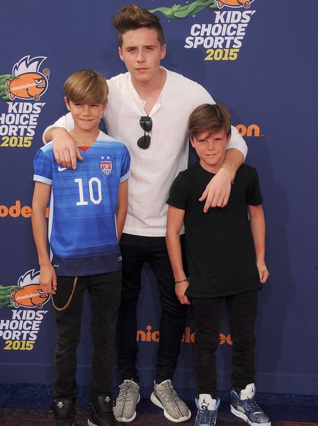 Romeo, Brooklyn and Cruz Beckham Kids' Choice Spor