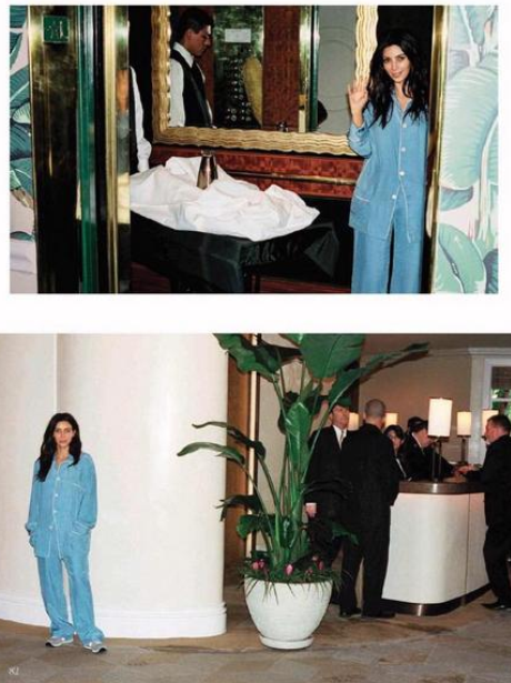 Kim Kardashian pyjamas outtakes