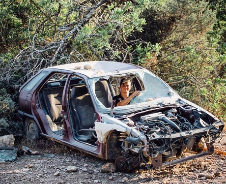 Martin Garrix in a Car Wreck