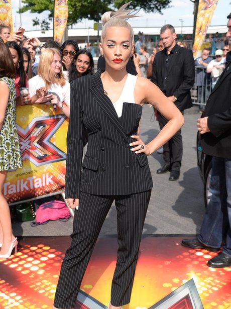Rita Ora Suit X Factor 2014