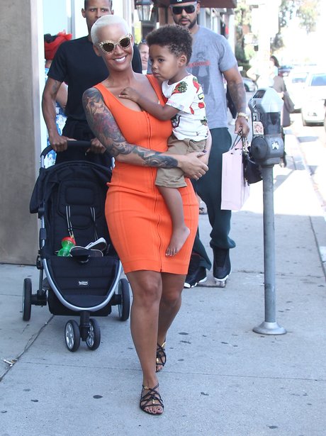 Amber Rose and Son