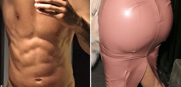 Calvin Harris Abs Kim Kardashian Bum 