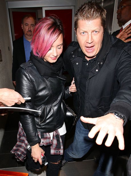 Demi Lovato and Bodyguard