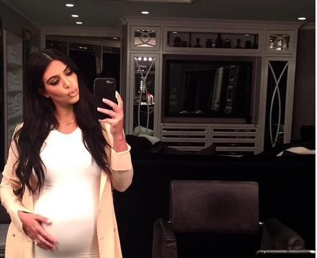 Kim Kardashian Baby Bump