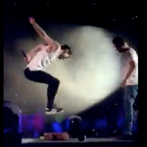 Louis Tomlinson Jumping On Naughty Boy Piñata 