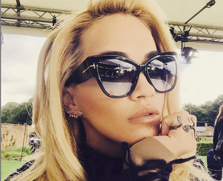 Rita Ora taking a selfie