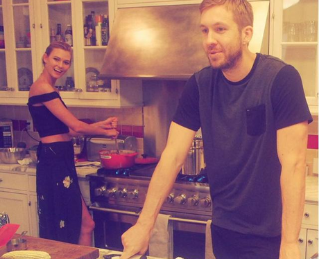 Karli Kloss and Calvin Harris