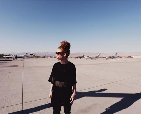 Jess Glynne at the airport
