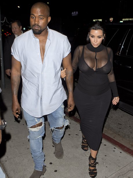 Kanye West and Kim Kardashian