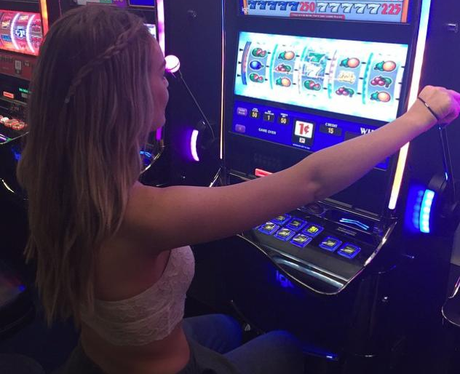 Little Mix's Perrie Edwards in Las Vegas Casino