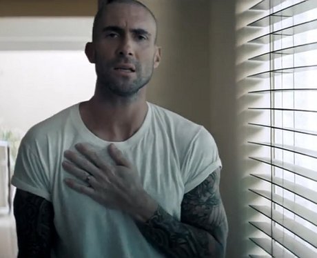 Adam Levine shaved head