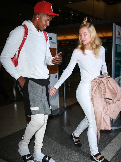 Iggy Azalea and Nick Young seen at LAX airport in