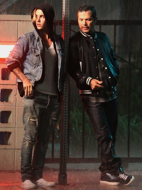 Justin Bieber and John Leguizamo