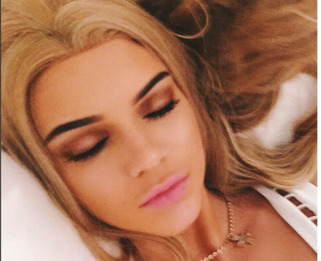 Kendall Jenner with blond hair