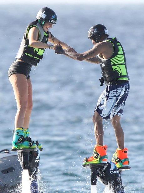 Kylie Jenner and Tyga jetpack