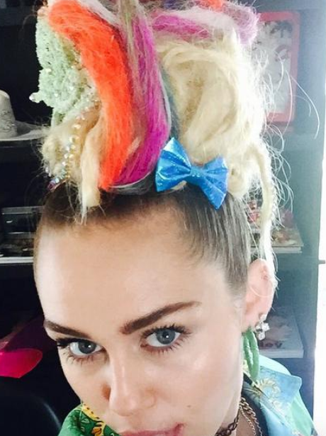 Miley Cyrus with dreadlocks 