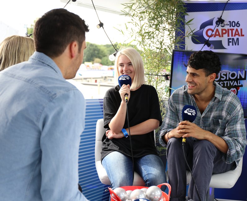 Clean Bandit backstage at Fusion Festival