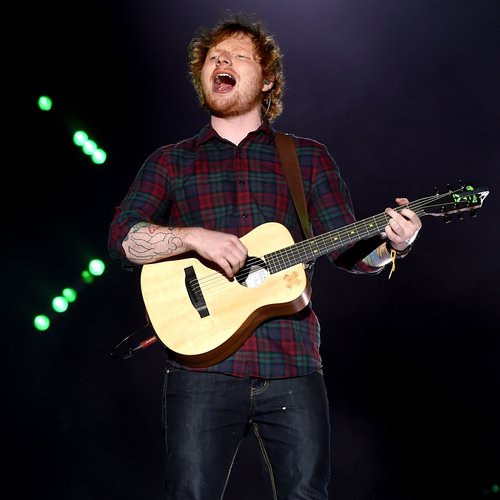 Ed Sheeran on stage at Fusion Festival 2015