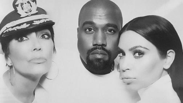 Kim Kardashian, Kanye West and Kris Jenner 