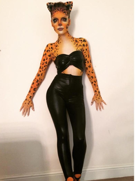 Perrie Edwards Fancy Dress Cheetah