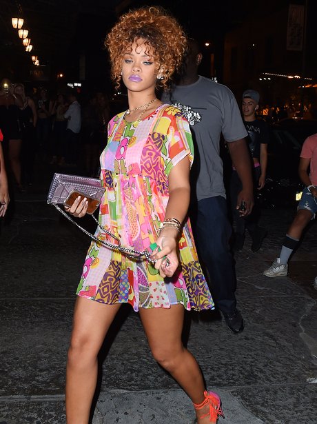 Rihanna on a night out with Katy Perry