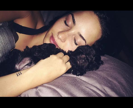 Demi Lovato sleeping
