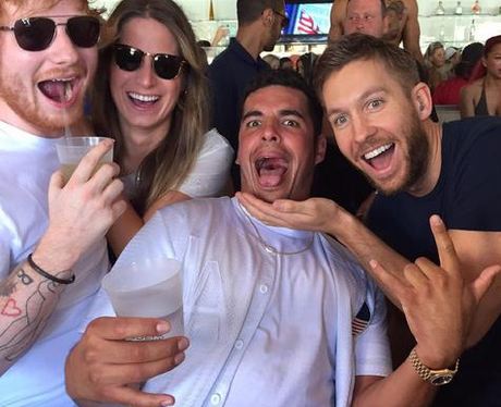 Ed Sheeran and Calvin Harris Instagram