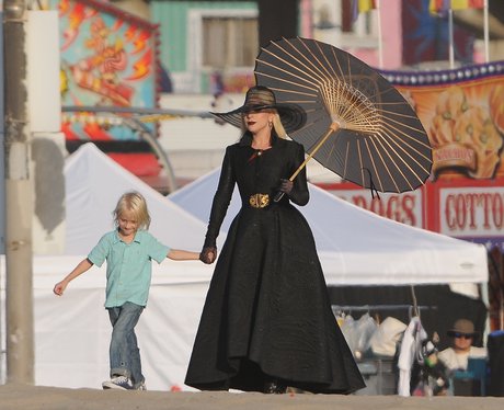 Lady Gaga filming