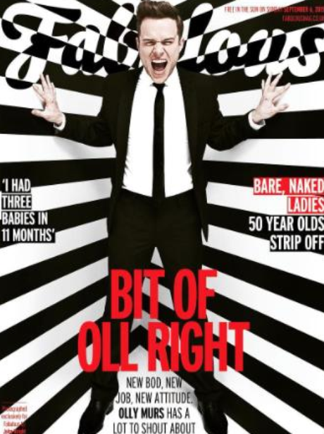 Olly Murs Fabulous Magazine Cover