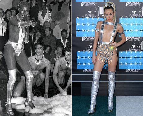 Grace Jones and Miley Cyrus