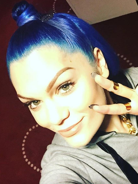 We're ALMOST not shocked by Jessie J's new blue hair... she does change