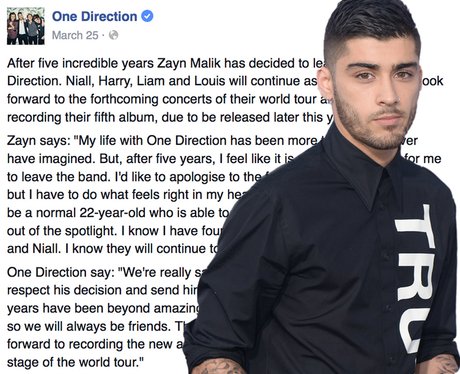 Zayn Leaving 1D