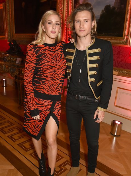 Ellie Goulding and Dougie Poynter LFW