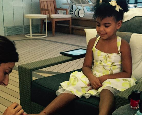 Blue Ivy Carter pedicure