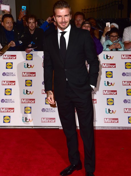 David Beckham Pride Of Britain Awards 2015