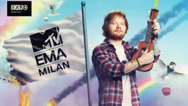 Ed Sheeran Ruby Rose MTV EMAs 2015