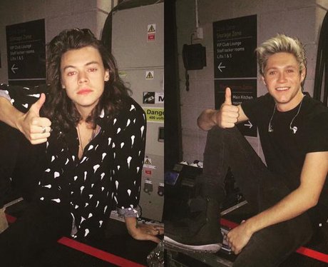 Harry Styles and Nill Horan Backstage