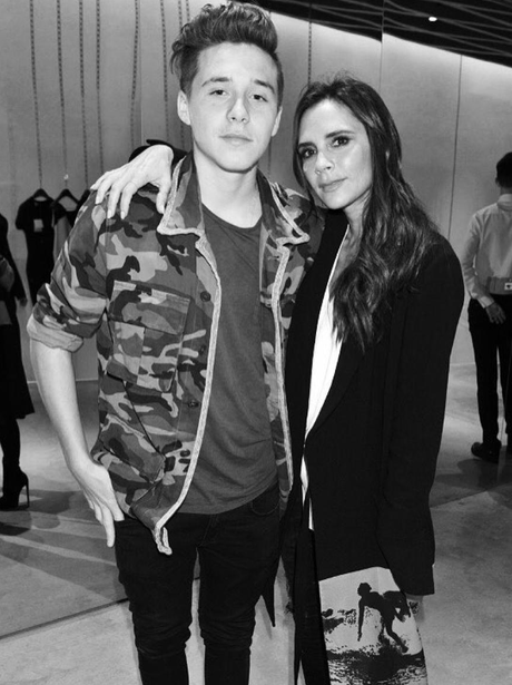 Brooklyn Beckham and Victoria Beckham